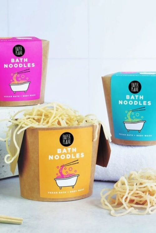 Soap noodles: funny gifts ideas for her