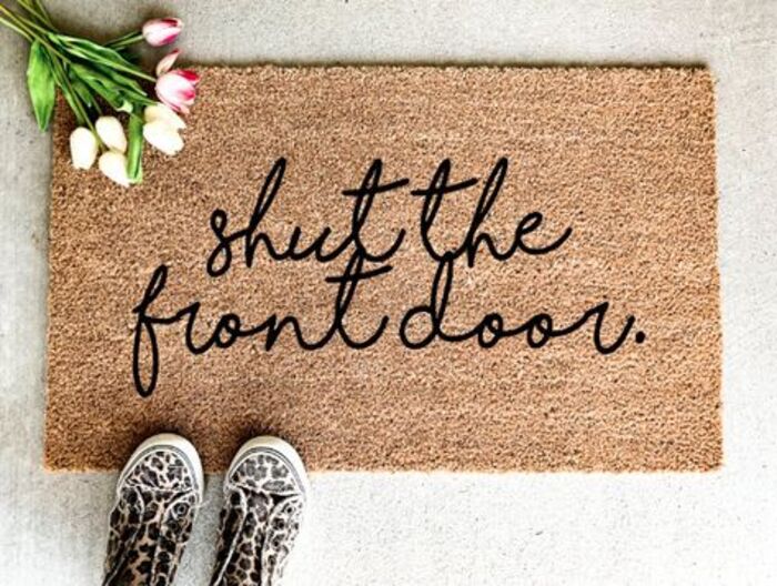 Funny Door Mat: Cheesy Gifts For Girlfriend