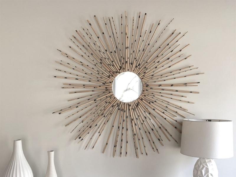 Sunburst Silver Mirror For The 23Rd Anniversary Gift Traditional And Modern