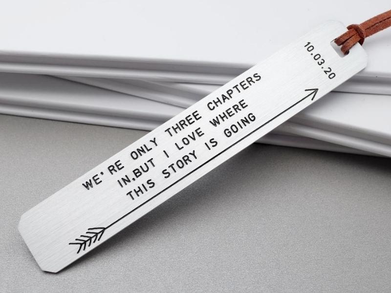 Engraved Bookmark for the 23rd anniversary gift for her