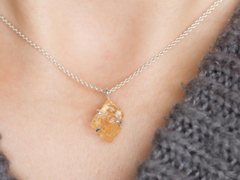 Sterling Silver Imperial Topaz Necklace for 23rd anniversary ideas for her
