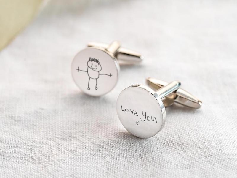 Silver Type Cufflinks for 23rd anniversary gifts