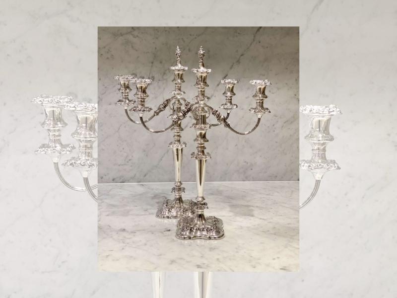 Silver Plated Candelabra for 23rd anniversary gifts by year