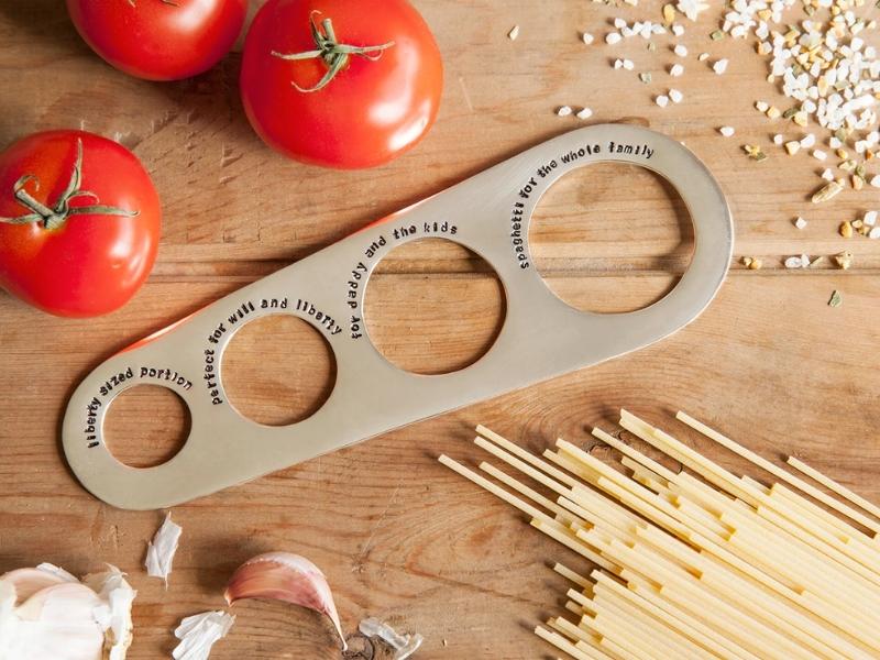 Personalized Silver Plated Spaghetti Measure for the year 23 anniversary gift