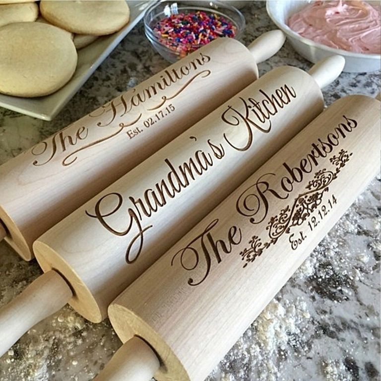 Mother in law gift ideas for Mother’s day - Personalized Rolling Pin