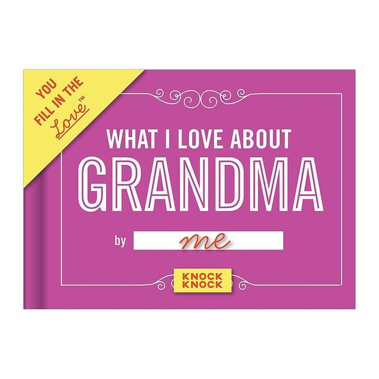 Mother's day gifts for grandma - Knock Knock Fill in the Love Book