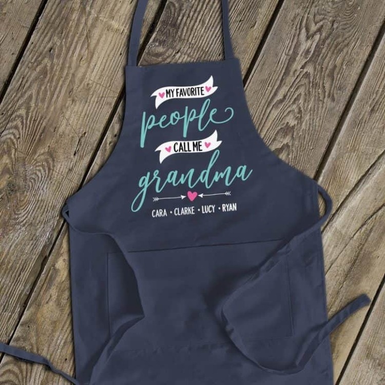 Mother'S Day Gifts For Grandma - Custom Grandma Apron