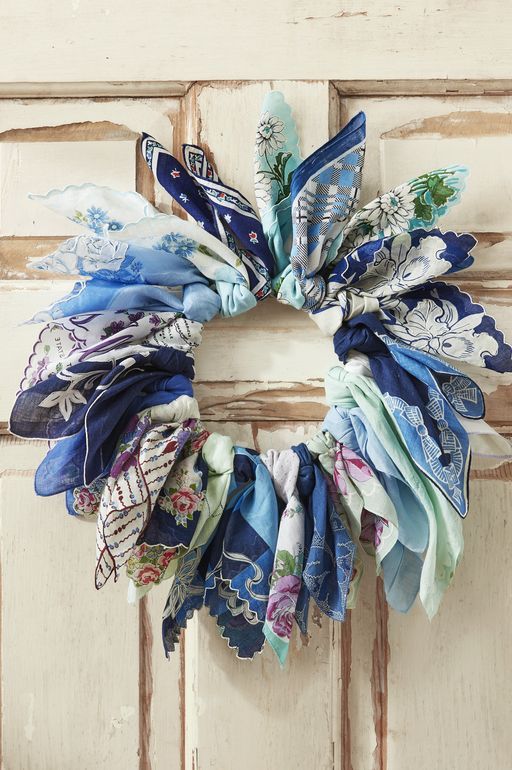 Mother's day gift ideas for grandma - Handkerchief Wreath