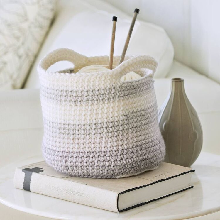 Mother’s day gifts to grandma - Bulky Crochet Basket