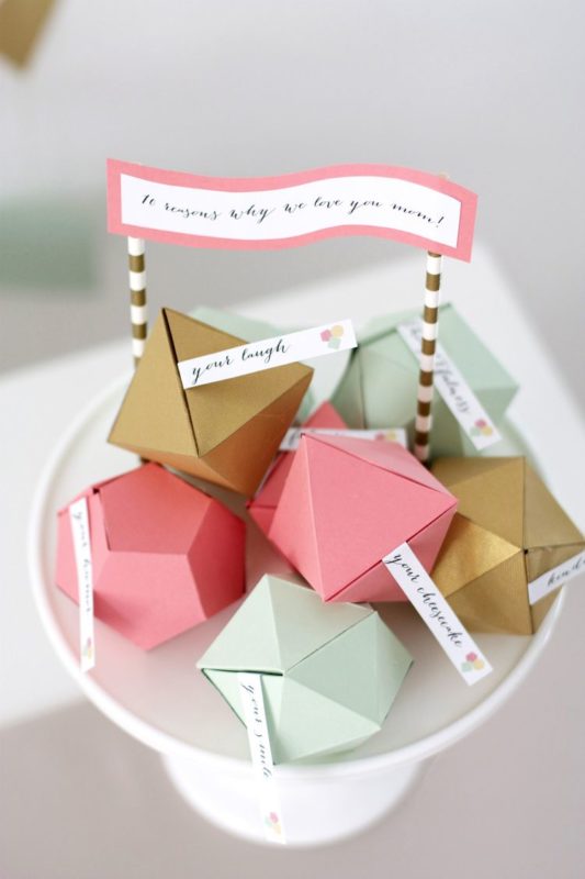Mother's day gift ideas for grandma - Geometric Mother's Day Surprise