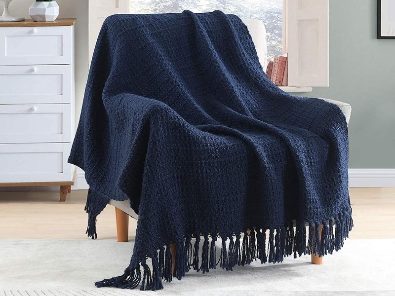 Cozy Blue Throw Blanket For The 45Th Anniversary Gift