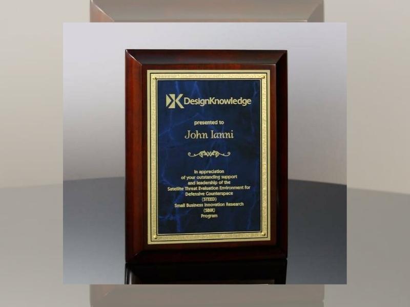 Sapphire Plaque for 45th anniversary gifts for couple