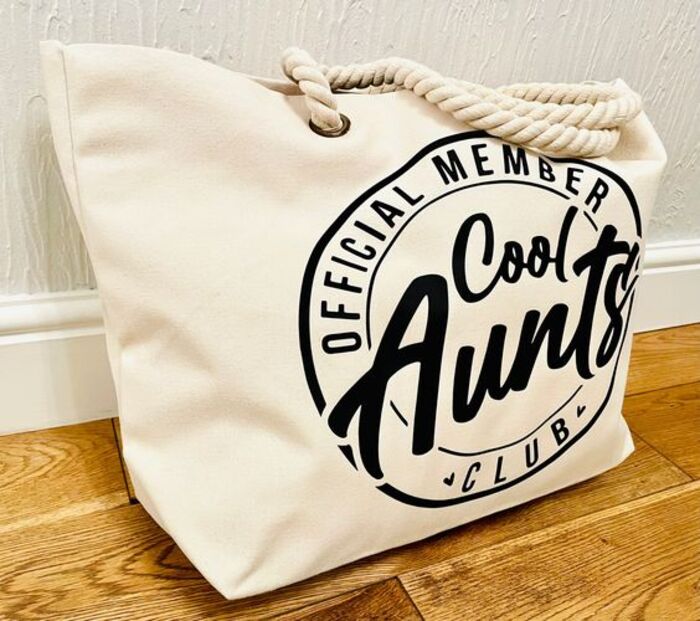 Grocery bag: charming personalized gift for aunt 