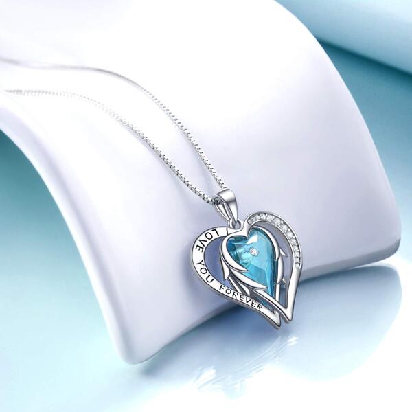 Mother's day gifts for pregnant wife - Qianse “LOVE You Forever” Pendant Necklace
