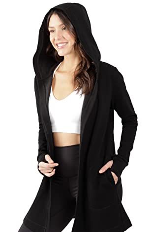 Open Hooded Cardigan