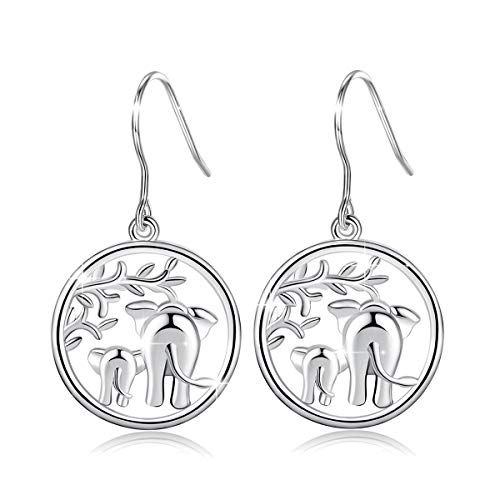 Mother's day gifts for new moms -Elephant Sterling Silver Earrings