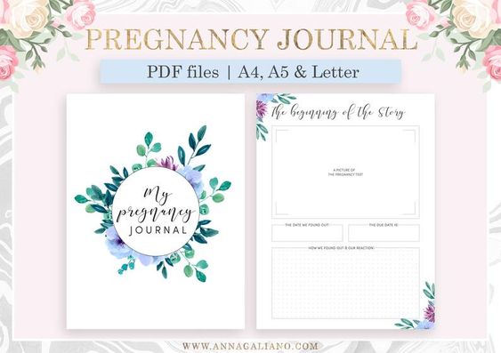 Mother's day gifts for pregnant wife - Petite Planner Pregnancy Journal