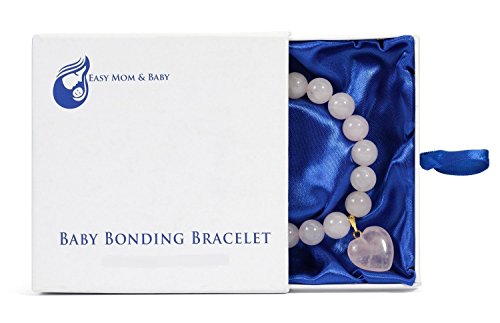 Mother's day gifts for pregnant wife - Rose Quartz Baby Bonding Bracelet