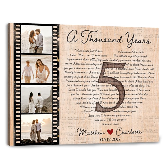 One Year Anniversary Gift for Him 1st Anniversary Gifts for Men 1 Year  Anniversary Gifts for Men Custom Tray With Your Vows / Initials 