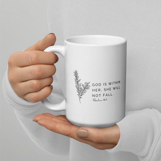 Christian mother's day gifts - God is within her - mug