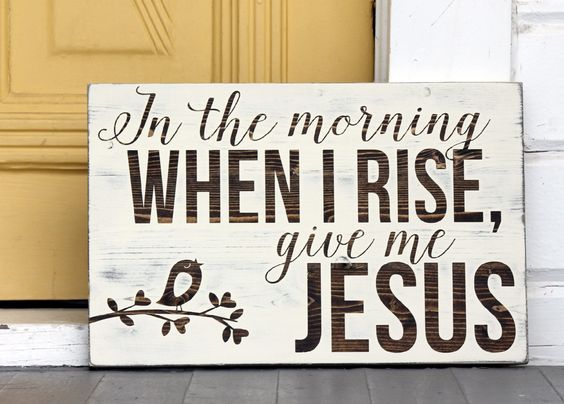 Christian mother's day gifts - Give me jesus – plank wall art