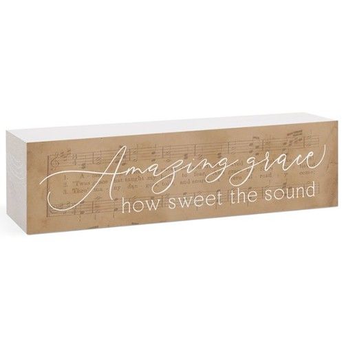 Christian mother's day gifts - Amazing grace – word block