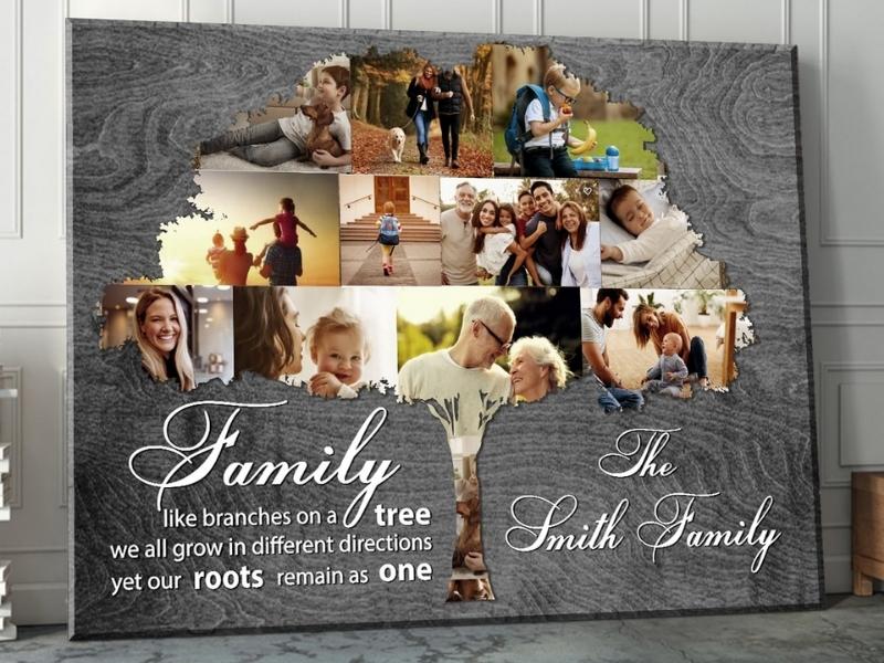 Family Tree Art Personalized Photo Gift