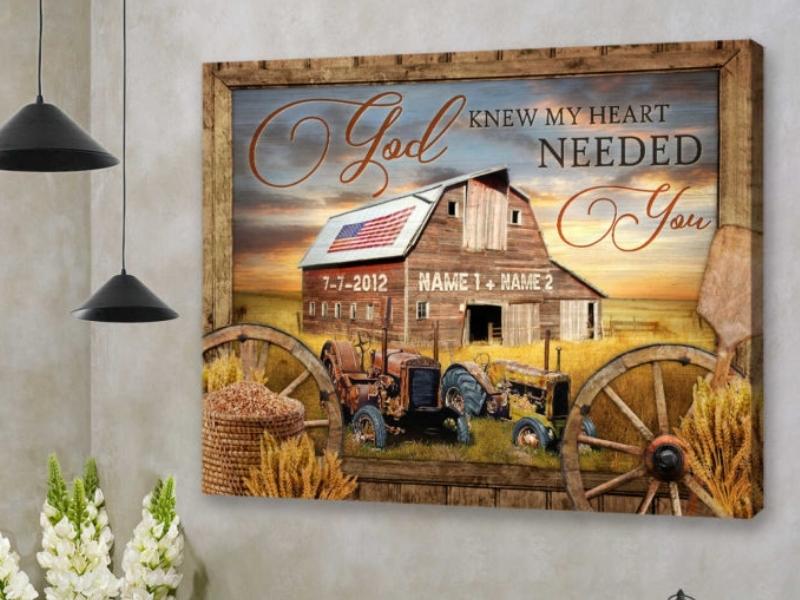 Farmhouse Wall Art Decor for the 47th anniversary gift for parents