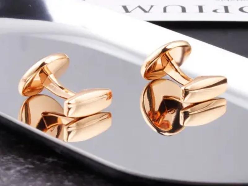 Gold Plated Cufflinks for 14th anniversary ideas for her