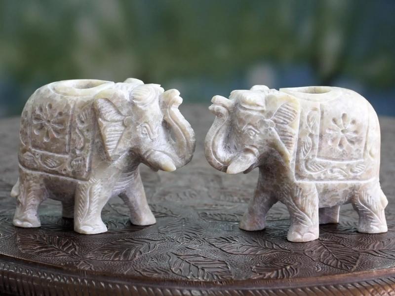 Elephant Tealight Holders For 14Th Anniversary Gift Ideas For Couple