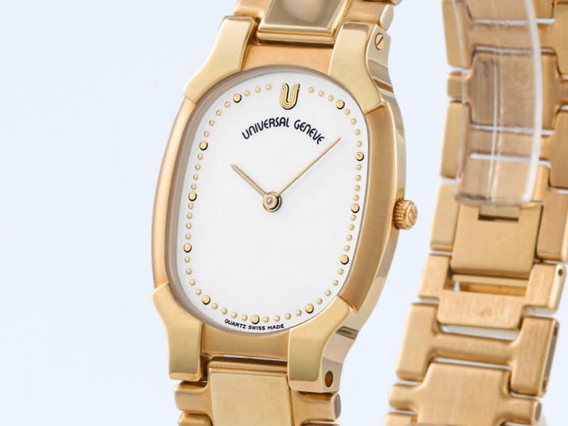 Yellow Gold Plated Watch for the 14th anniversary gift modern
