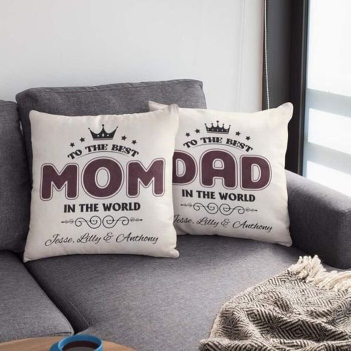 Cool Throw Pillow: Custom Present For Boyfriend's Parent