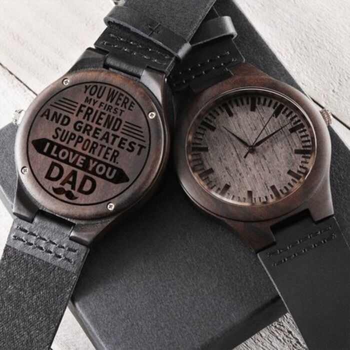 Engraved watch gift for his dad