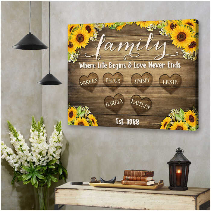 Sunflower Canvas: Unique Gifts For Boyfriend'S Dad