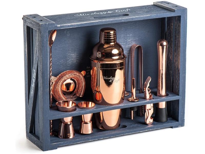 Copper Bar Tools Set For The 22Nd Anniversary Gift For Husband