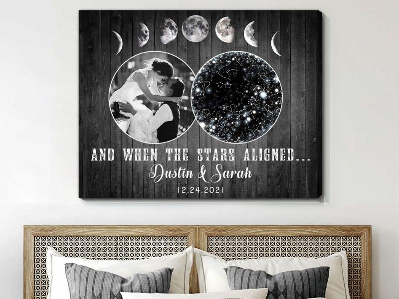 Star Map Custom Gift Perfect Gift For Anniversary Oh Canvas