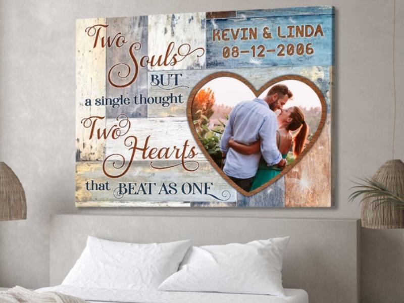 Two Souls Two Hearts Canvas Wall Art Oh Canvas