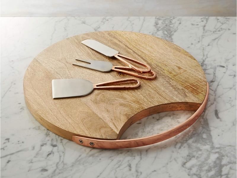 Copper Cheese Knives Set for anniversary dinners ideas