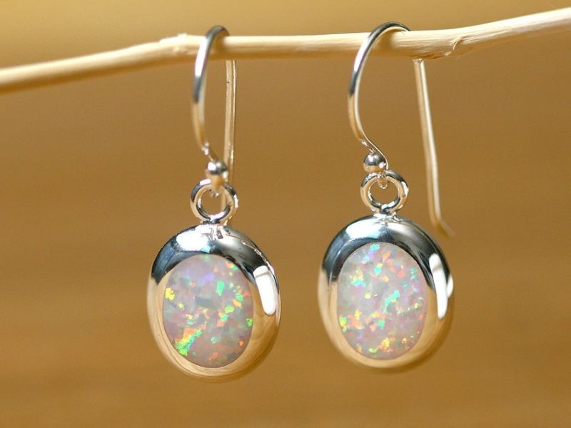 Opal Earrings for 24th anniversary gift ideas