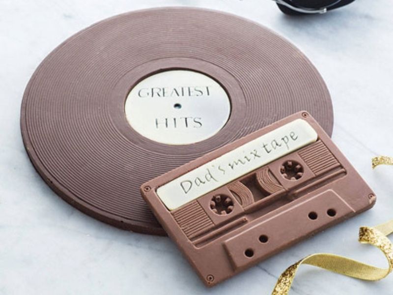 Chocolate Vinyl Record and Cassette for the 24th anniversary gift