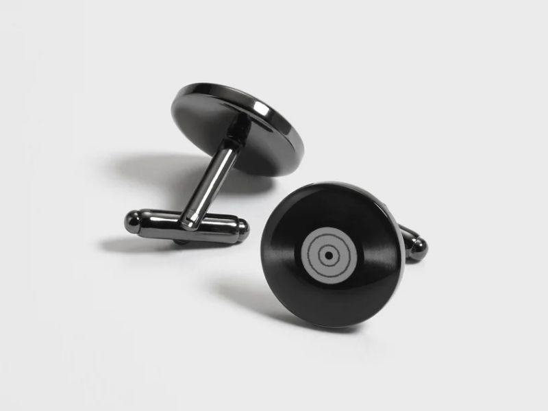 Vinyl-inspired Cufflinks for 24th year anniversary gift ideas