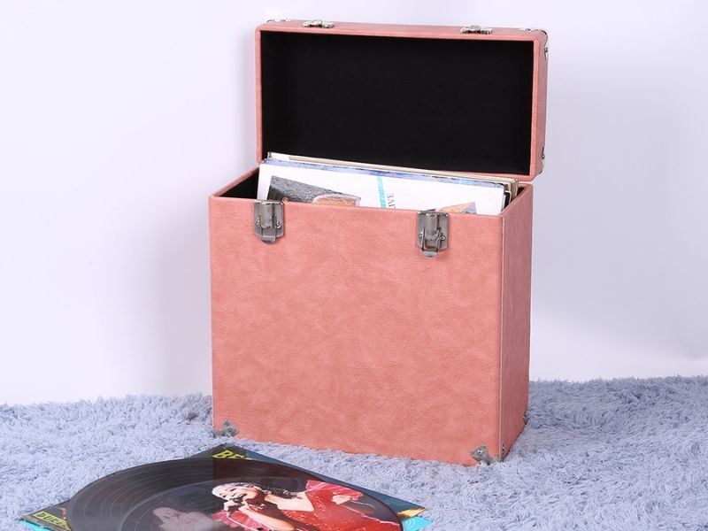 Leather Vinyl Storage Case For 24Th Anniversary Gifts For Parents