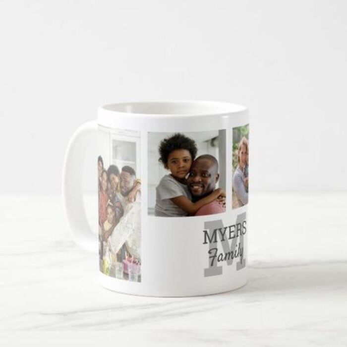 Personalized photo mug gift for boyfriend's mother
