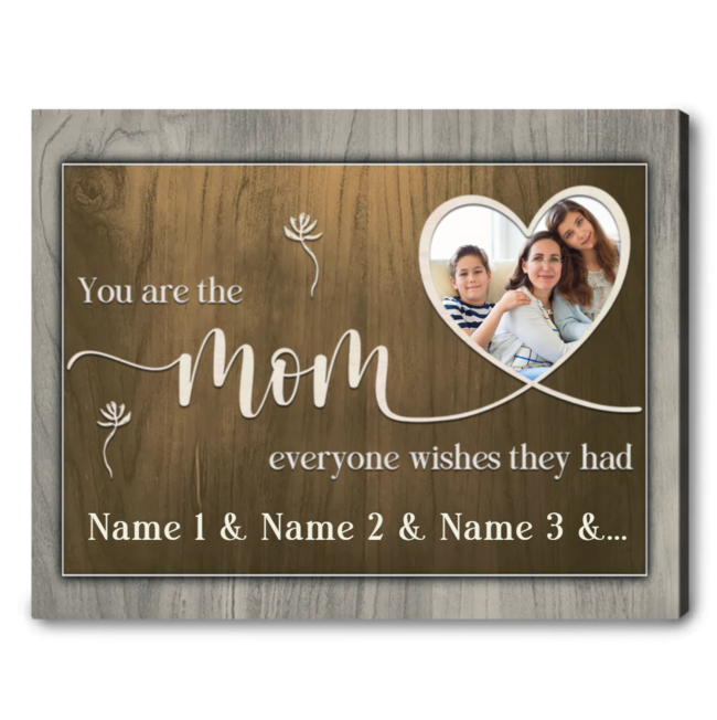 Cheap Gifts For Mothers Day - “You Are The Mom Everyone Wishes They Had” Canvas Print