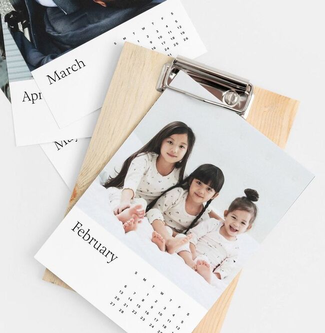 Cheap Gifts For Mothers Day - Wood Photo Calendar