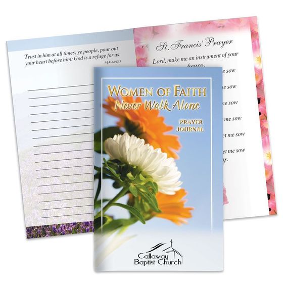 Cheap Gifts For Mothers Day - Women Of Faith Never Walk Alone Prayer Journal 