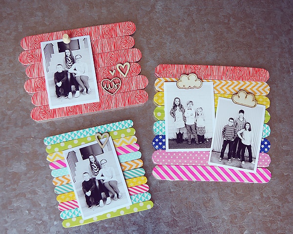 cheap gifts for mothers day that not breaking the bank - Popsicle Stick Frames