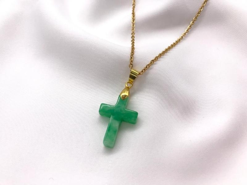 Jade Cross Pendant for the 26th anniversary gift for husband