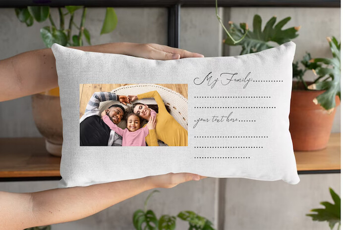 Photo Pillow Cover - Wedding Gifts For Mother Of The Bride. 