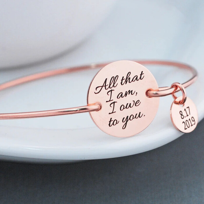 Customized Handwriting Bracelet - Wedding Gifts For The Mother Of The Bride.